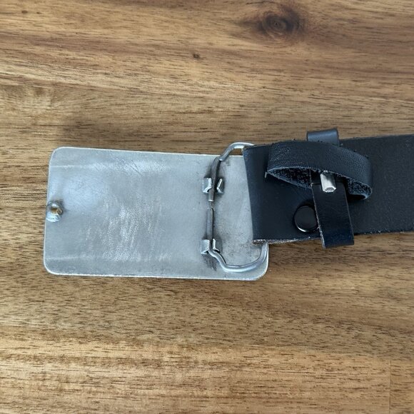 Genuine Dickies Mens 36/90 Leather Work Belt with Large Metal Buckle G2 Expert - Picture 5 of 14